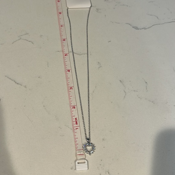 NEW cubic zirconia silver heart necklace - Picture 4 of 4